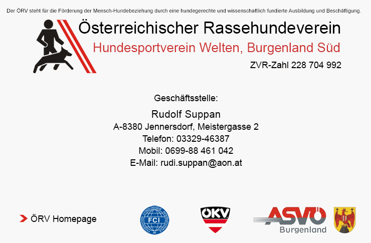 Startseite des RV Burgenland-Sd